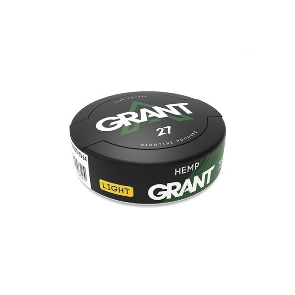 Grant Nicotine Pouches Hemp Light 16mg/g - Χονδρική